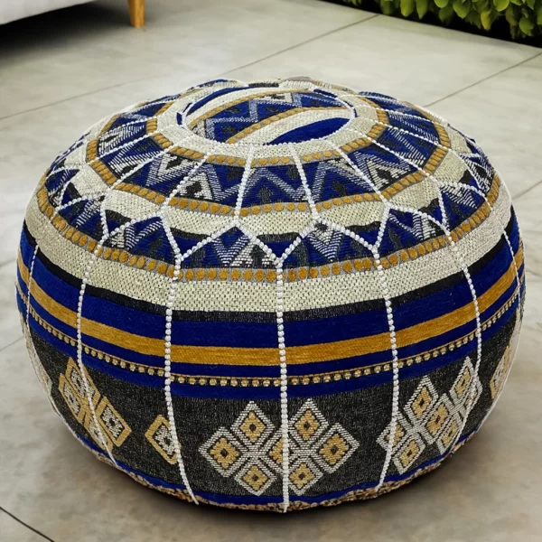 Moroccan Navy Nights pouf