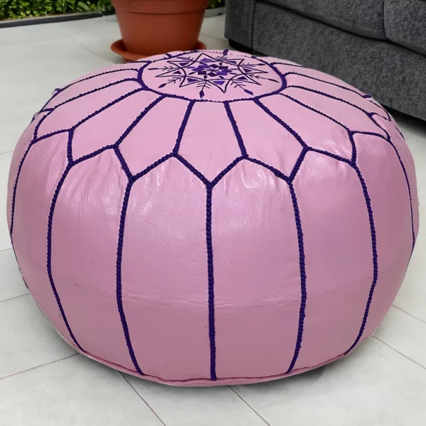 Moroccan Pink Glamour pouf