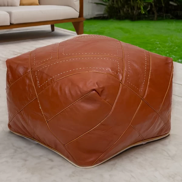 Moroccan Tannery Tuft pouf