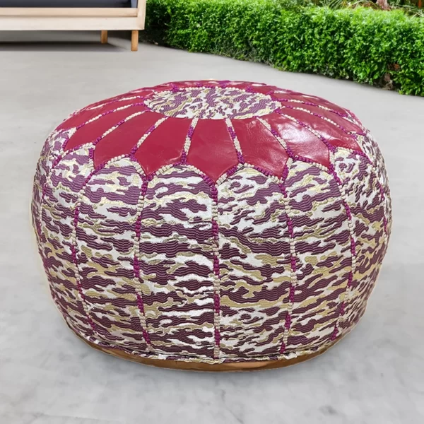 Moroccan Whispering Rosewood pouf